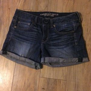 American Eagle cuffed denim shorts